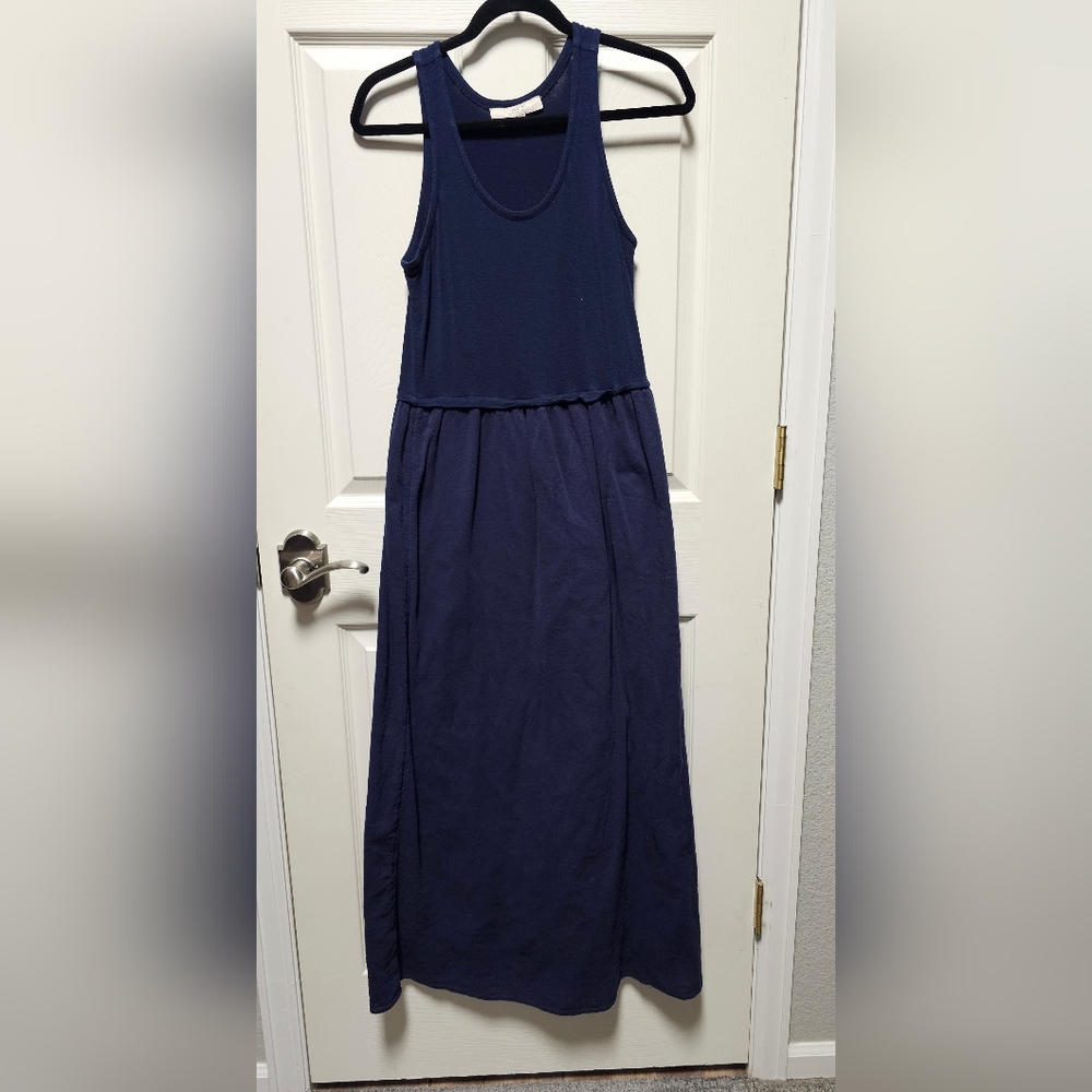 Ann Taylor LOFT Women's Sleeveless Maxi Dress Navy Blue - Size Small